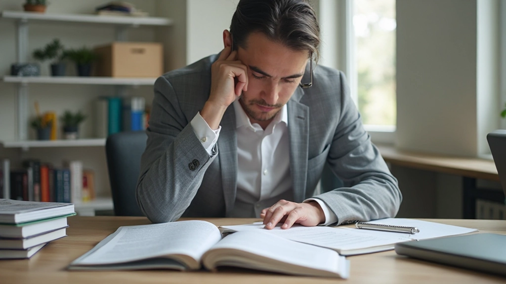 Профессиональное фото человека изучающего мнемонические техники с учебными материалами